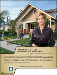 Home Buyer Tax Credit Extended Ad by NAR