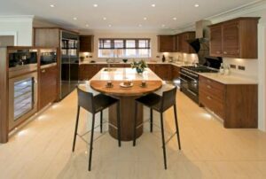 Photo of a high-end kitchen in a condo