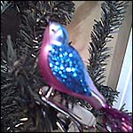 Christmas bird ornament from Dandelion