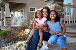 Photo of family in our Louisville home ownership rates story.