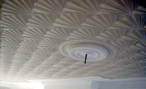 Photo of a textured ceiling. Bad Home Design Mistakes