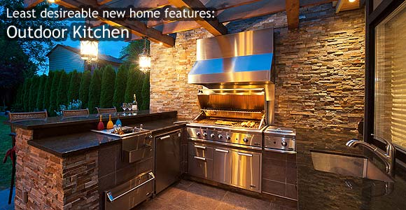Least desirable home features: Outdoor Kitchen