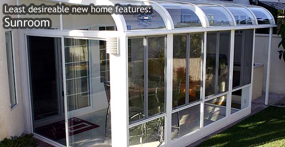 Least desirable home features: Sunroom