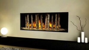 Photo of a gas fireplace