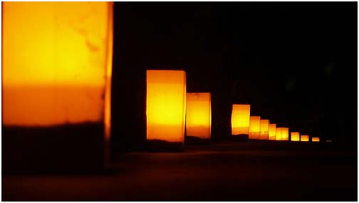 Photo of pathway lights