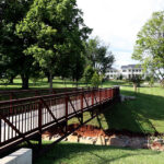 Photo of a walking bridge in Norton Commons by Tre Pryor
