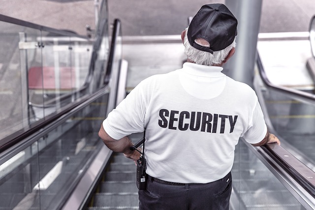 Photo of a security guard.