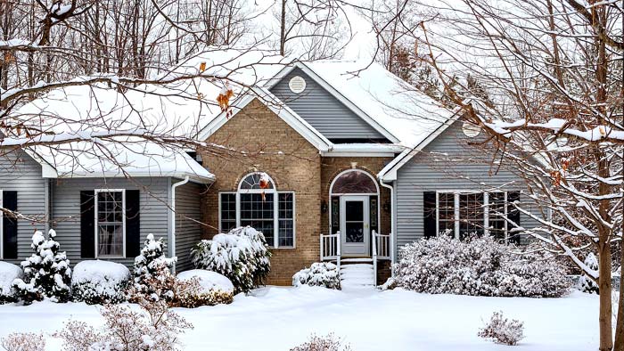 Photo of a home during Winter