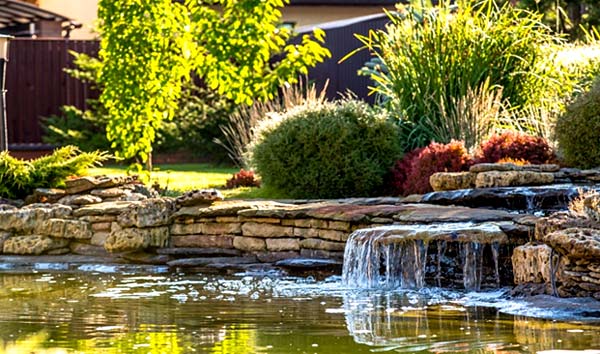 Photo of a an outdoor water feature