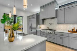 Photo of an awesome grey kitchen