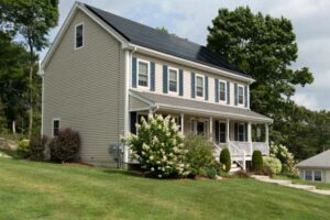 Photo of a house with vinyl siding